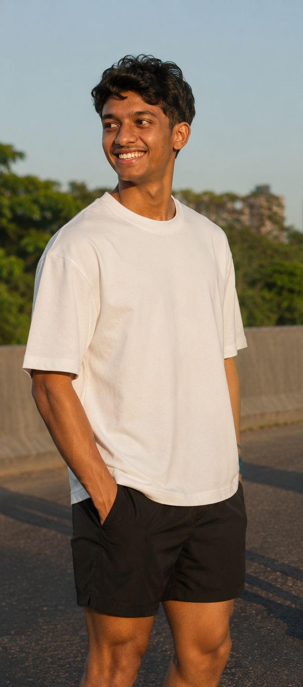 Plain Boxy fit tee
